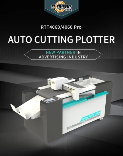 Realtop Mini Flatbed Cardboard Box Cutting Plotter Rtt4060