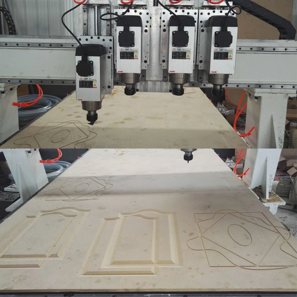 Multi Spindle 3D CNC Router Cutting Machine for Panel Furniture