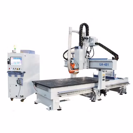 Wood CNC Router with Pneumatic Cylinders 4 Spindles Pneumatic Tool Changing Atc Woodworking Machine
