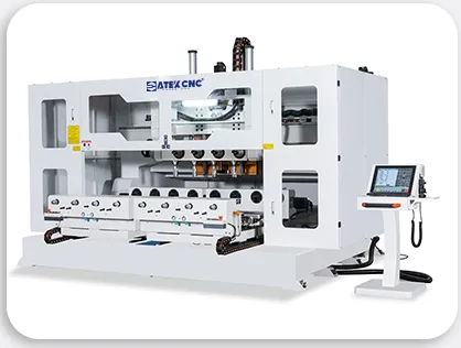 8 Heads 3D 5 Axis Multi Spindles CNC Router with Rotary 