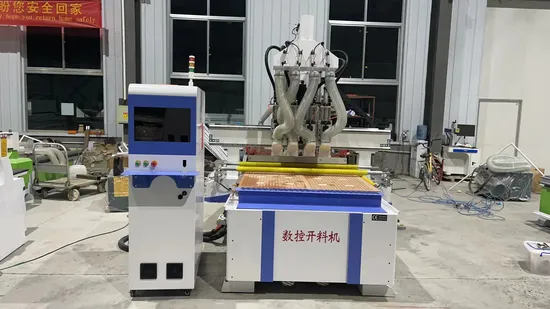 Customized Multi Head Wood Carving MDF Wooden Furniture Making Atc CNC Router Multi Processing Atc CNC Router 