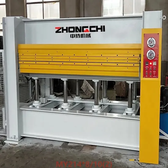 Woodworking Furniture Cabinet Making Machinery Wood Door Skin Laminating Hydraulic Hot Press Machine for Wood Panels and Doors 