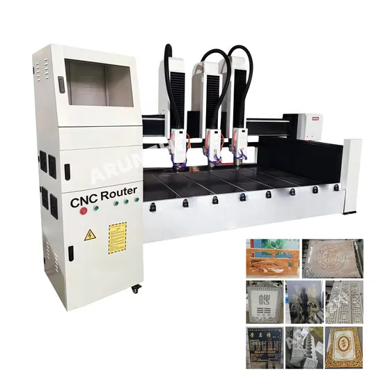 3 Axis Stone 4 Axis Stone CNC Router 1325 4X8 with Servo Motor and Drivers for Granite Carving and Cutting Machine with Multihead 