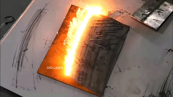 Big Power Small Portable Head Car Parts Laser Cleaning Machine for Coating Face Layer Clean Metal Rust Removing 